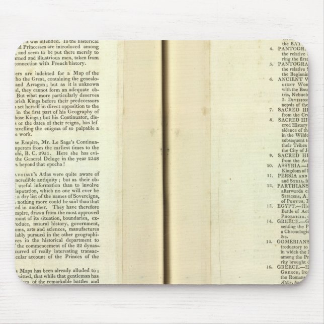 Alfombrilla De Ratón Genealógico, Histórico, Cronológico (Frente)