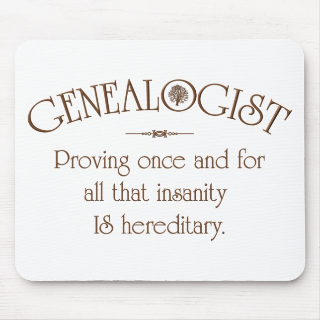 ALFOMBRILLA DE RATÓN GENEALOGIST. (Frente)