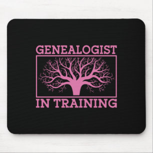 Alfombrilla De Ratón Genealogista profesional masculino en formación -