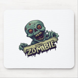 Alfombrilla De Ratón Generación de Halloween con disfraz de zombi perga