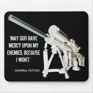 Alfombrilla De Ratón General Patton Quote del cojín de ratón AR15