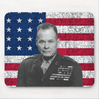 Alfombrilla De Ratón General Puller y la bandera americana