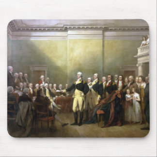 Alfombrilla De Ratón General Washington que dimite a su Comisión