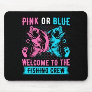 Alfombrilla De Ratón Género Revelan Pesca Rosa O Azul Bienvenida A Los 