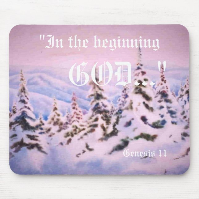 Alfombrilla De Ratón Génesis 1:1 Mousepad (Frente)