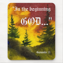 Génesis 1:1 Mousepad