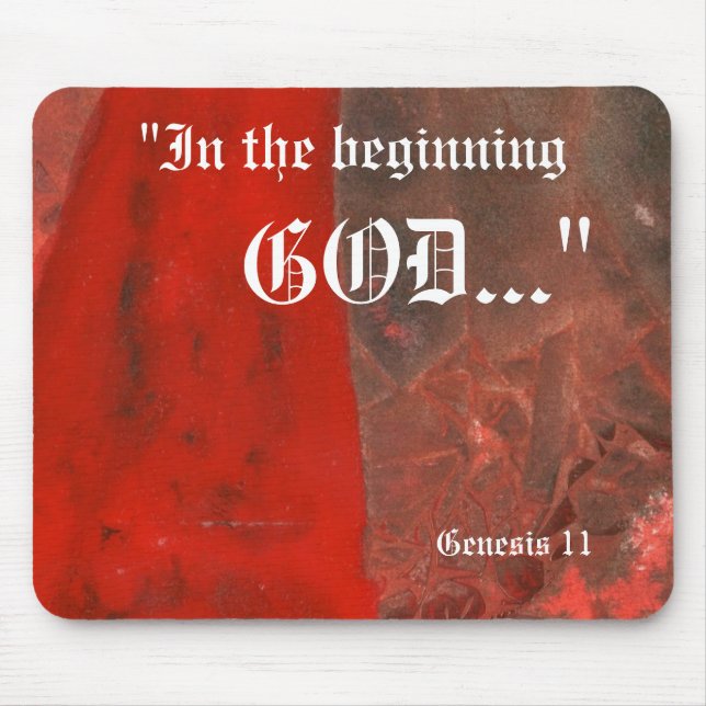 Alfombrilla De Ratón Génesis 1:1 Mousepad (Frente)