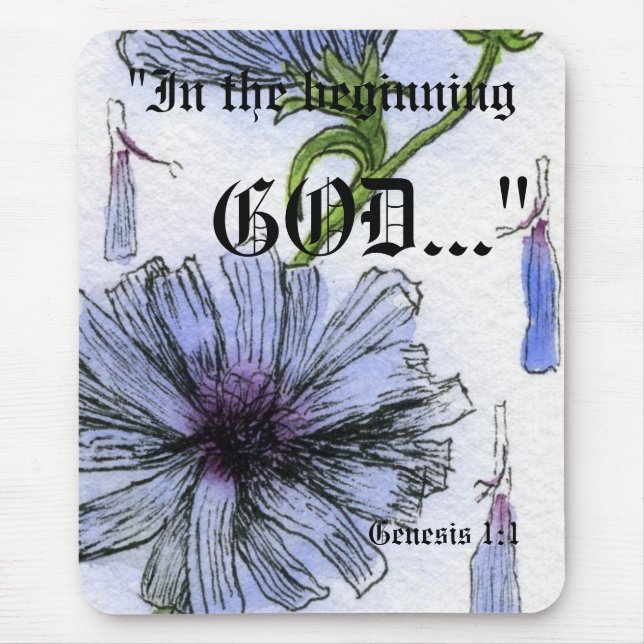 Alfombrilla De Ratón Génesis 1:1 Mousepad (Frente)