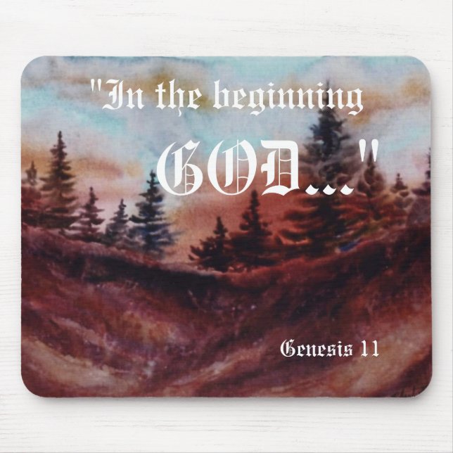 Alfombrilla De Ratón Génesis 1:1 Mousepad (Frente)