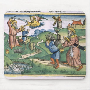 Alfombrilla De Ratón Génesis 21 1-14 Abraham que ofrecen para arriba d