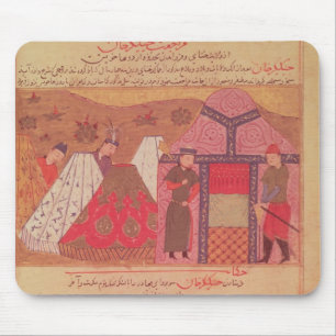 Alfombrilla De Ratón Genghis Khan fuera de su tienda