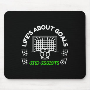 Alfombrilla De Ratón Genial Mentalidad de Fútbol La Vida se Trata de Me