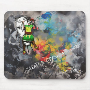 Alfombrilla De Ratón Genio creativo en el trabajo