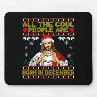 Alfombrilla De Ratón Gente Cool Nace En Diciembre Cristiano Navidad