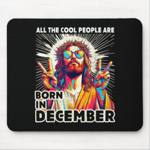 Alfombrilla De Ratón Gente Cool Nace En Diciembre Cristiano Navidad