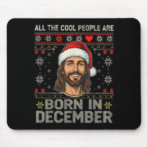 Alfombrilla De Ratón Gente Cool Nace En Diciembre Cristiano Navidad