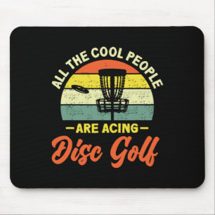 Alfombrilla De Ratón Gente Retro Genial Dominando el Disc Golf