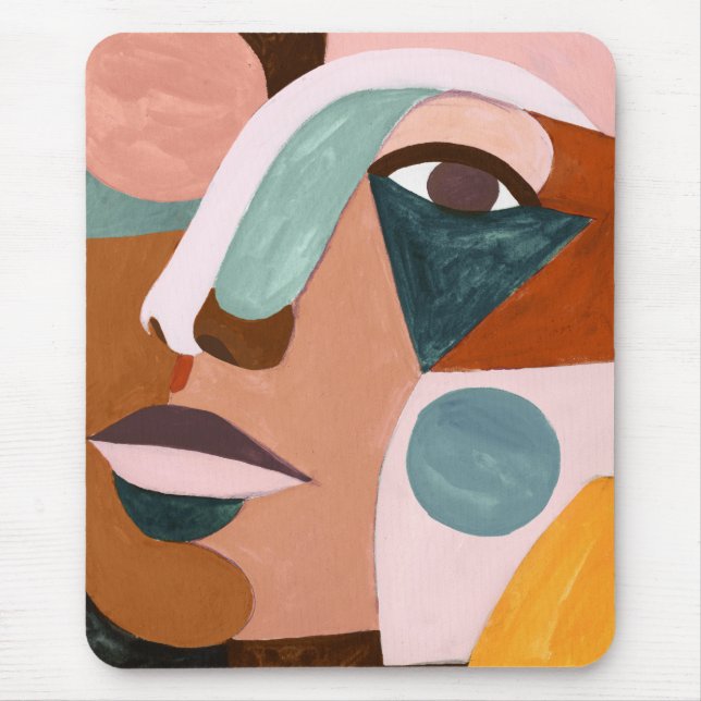 Alfombrilla De Ratón Geo Half Face (Frente)