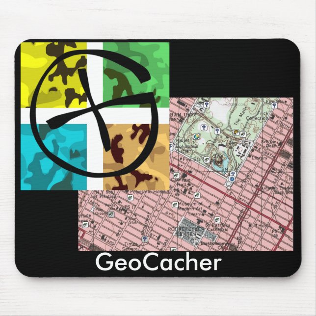 Alfombrilla De Ratón GeoCacher Mousepad (Frente)