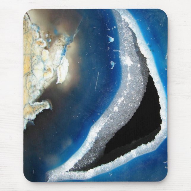 Alfombrilla De Ratón Geode de Agate Azul (Frente)