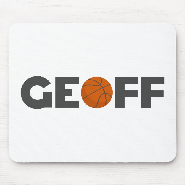 Alfombrilla De Ratón Geoff Basketball Mouse Pad (Frente)