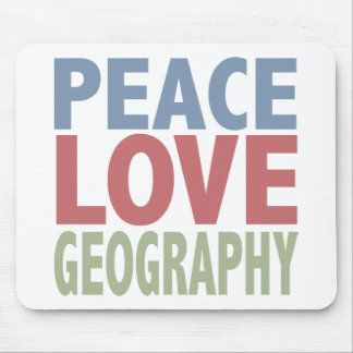 Alfombrilla De Ratón Geografía del amor de la paz