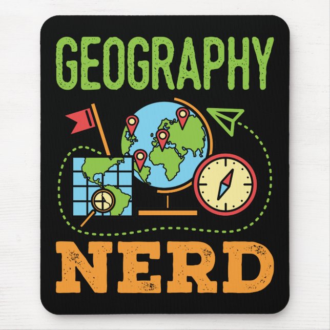 Alfombrilla De Ratón Geografía Nerd (Frente)
