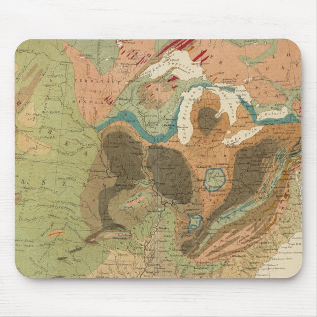 Alfombrilla De Ratón Geol map US (Frente)