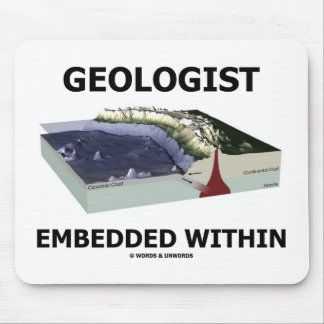 Alfombrilla De Ratón Geólogo encajado dentro (zona de la subducción)