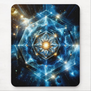 Alfombrilla De Ratón Geometría Cósmica Mandala Estrella Universo Abstra