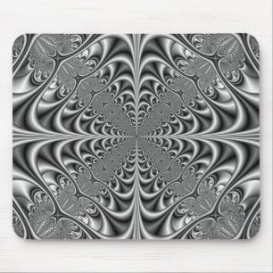 Alfombrilla De Ratón Geometría gótica en Mousepad monocromo