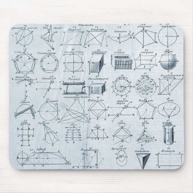 Alfombrilla De Ratón Geometría Mousepad (Frente)