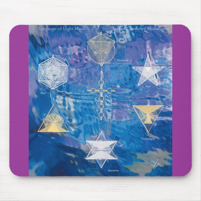 Alfombrilla De Ratón Geometría sagrada Mousepad (Frente)