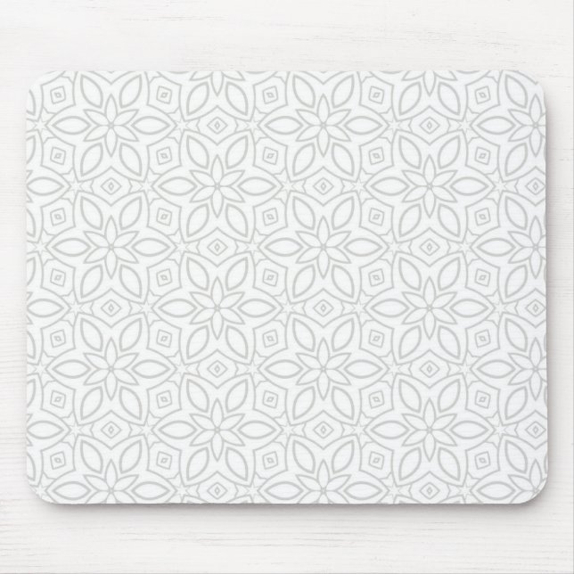 Alfombrilla de ratón geométrica boho neutral grand (Frente)