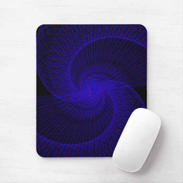 Alfombrilla de ratón geométrica con doble embudo d (Con ratón)