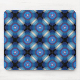 Alfombrilla De Ratón Geométrica de la espaciadora azul