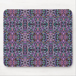 Alfombrilla De Ratón Geométrica Pink Purple