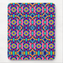 Alfombrilla de ratón geométrica vibrante con color