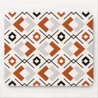 Geométricas de gris y beige de naranja quemado por