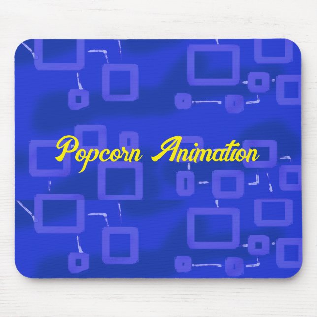 Alfombrilla De Ratón Geométrico azul (Frente)