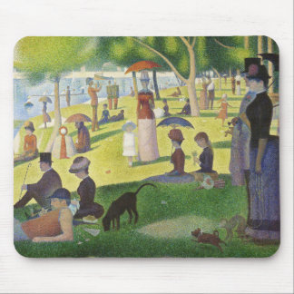Alfombrilla De Ratón George Seurat un domingo en La Grande Jatte famoso