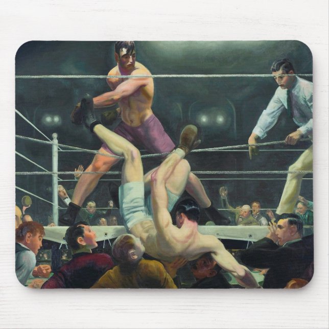 Alfombrilla De Ratón George Wesley Bellows Dempsey VS Firpo (Frente)
