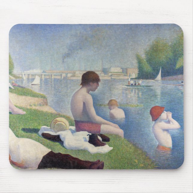 Alfombrilla De Ratón Georges Seurat - Bathers en Asnieres (Frente)
