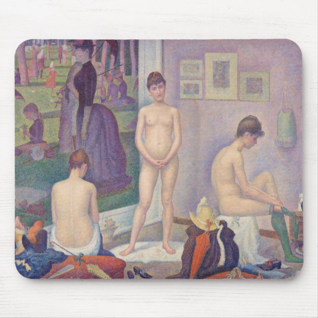 Alfombrilla De Ratón Georges Seurat - Los Modelos (Frente)