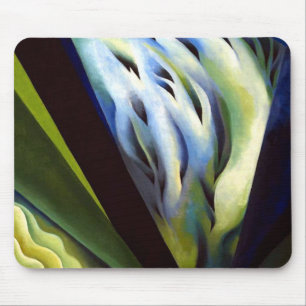 Alfombrilla De Ratón Georgia O Keeffe Música azul y verde