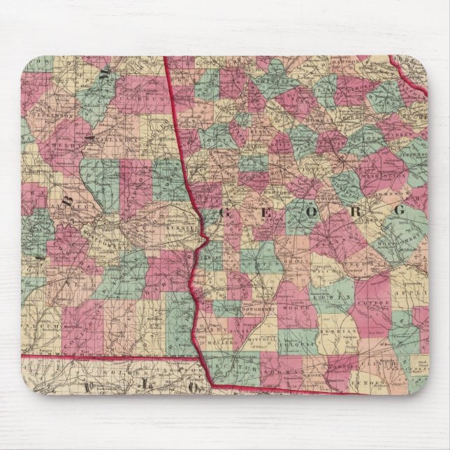 Alfombrilla De Ratón Georgia y Alabama (Frente)