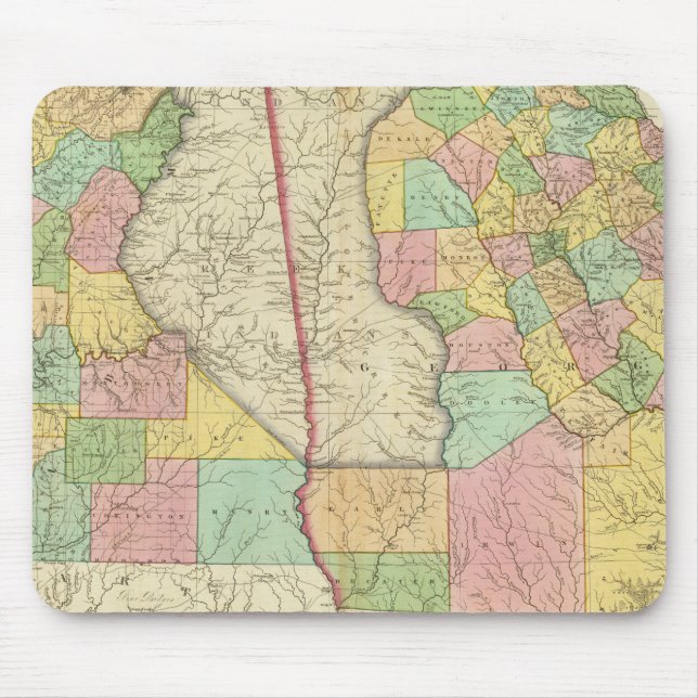 Alfombrilla De Ratón Georgia y Alabama 3 (Frente)