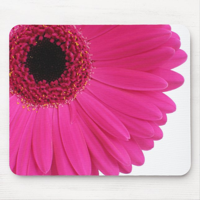 Alfombrilla De Ratón Gerbera rosa caliente (Frente)