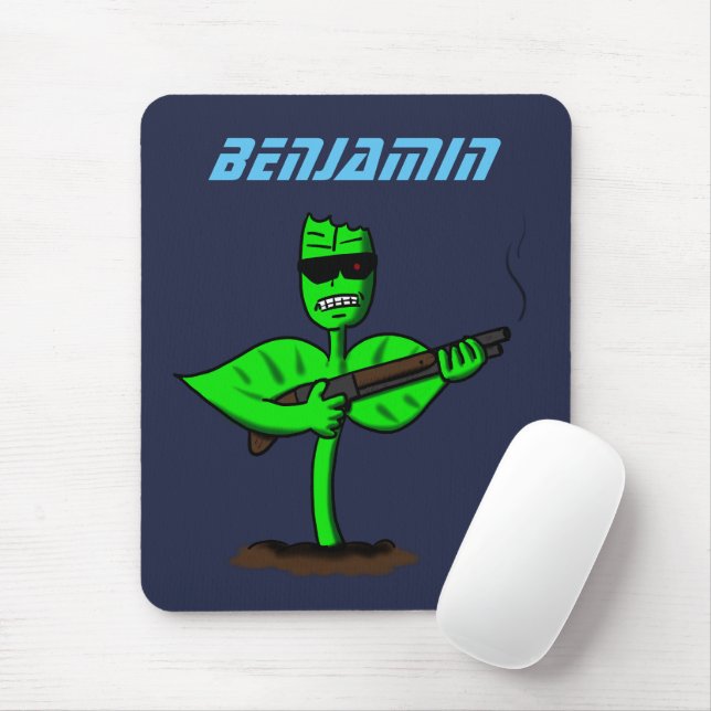 Alfombrilla De Ratón Germinator cyborg personalizado divertido (Con ratón)