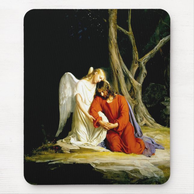 Alfombrilla De Ratón Gethsemane de Carl Bloch. Regalo Bella Artes (Frente)